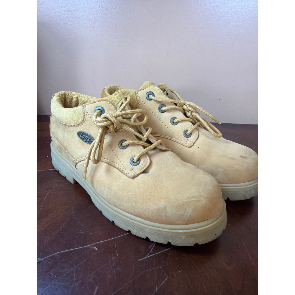 Lugz Mantle Low Wheat Tan Leather Boots Mens Size 8 MDRLO-712